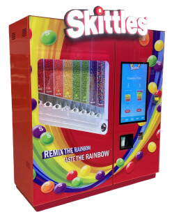 Our vending maching Skittles